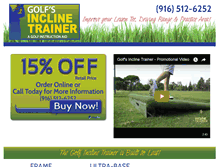 Tablet Screenshot of golfsinclinetrainer.com